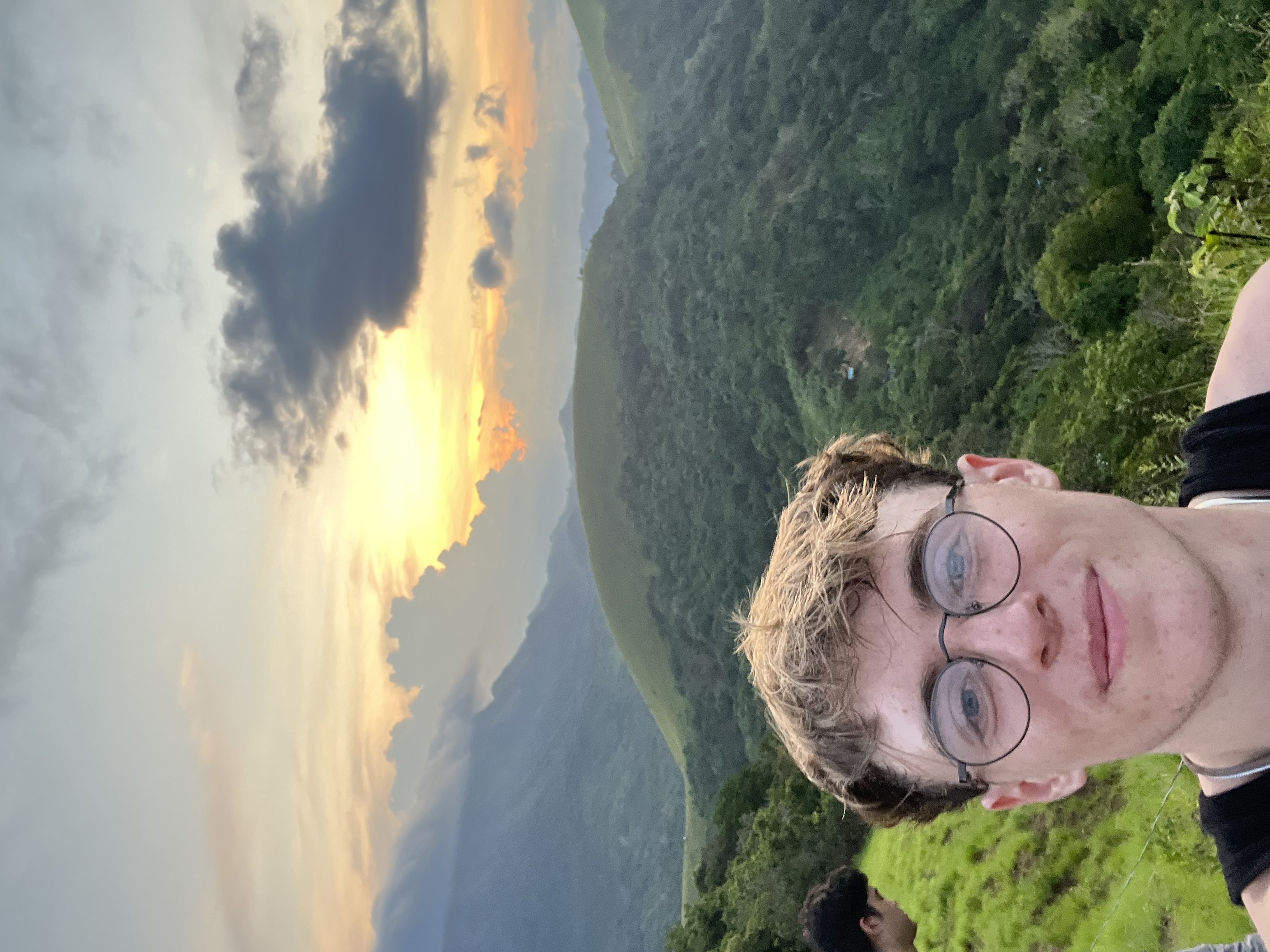 A photo of me volunteering as a digital literacy teacher